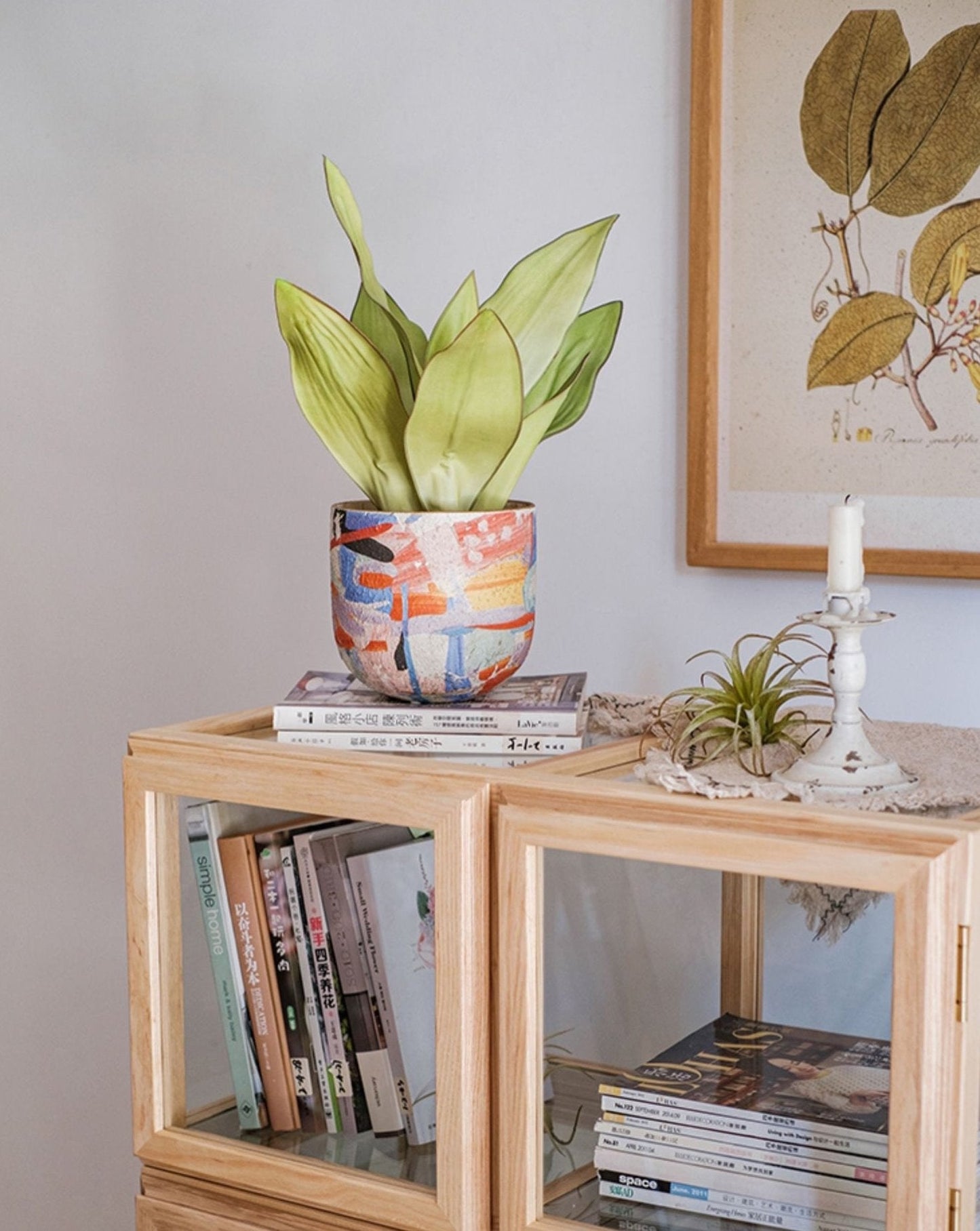 Handmade Contemporary Artisan Pottery Planter, Outdoor, Indoor, Front